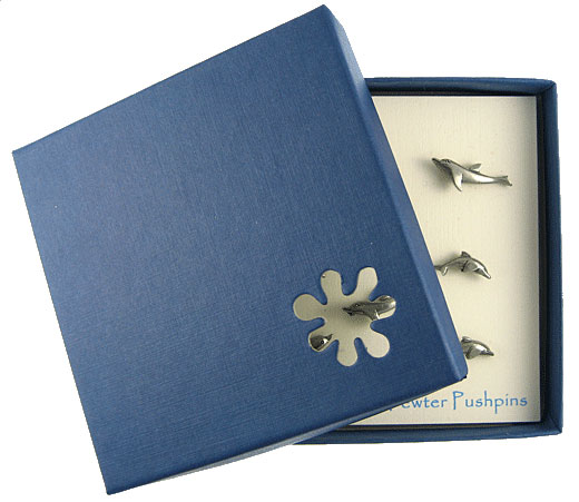 Dophin Pewter Pushpins