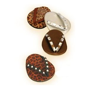 Bling Flip Flop Stemware Coasters