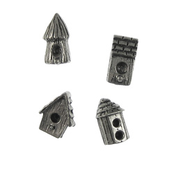 Birdhouse Pewter Pushpins