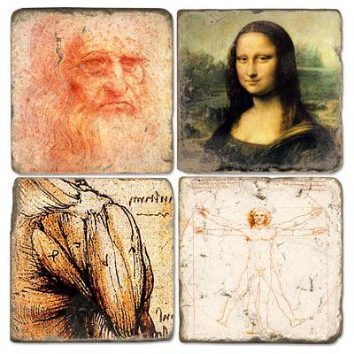 Da Vinci Marble Coasters
