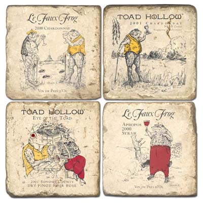 Toad Hollow Wine Coasters