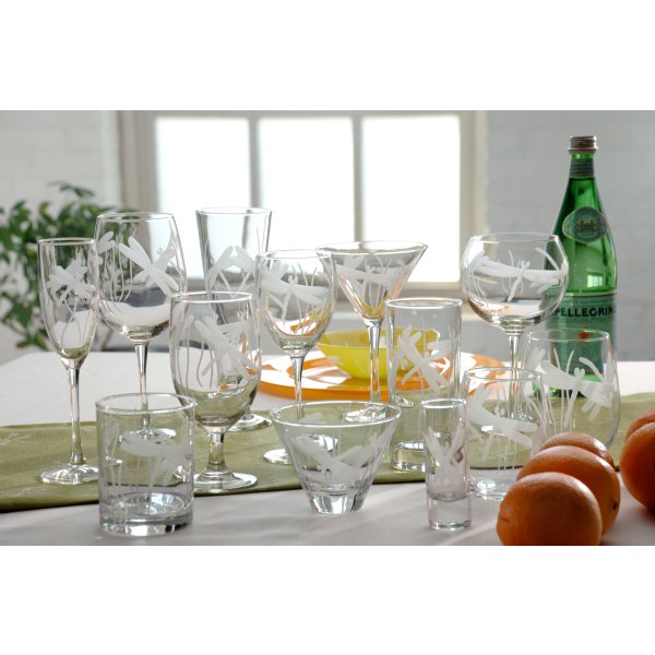 Dragonfly Engraved Glasses