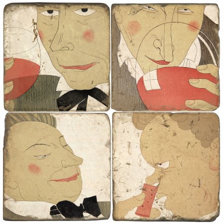 Sommelier II Wine Coasters