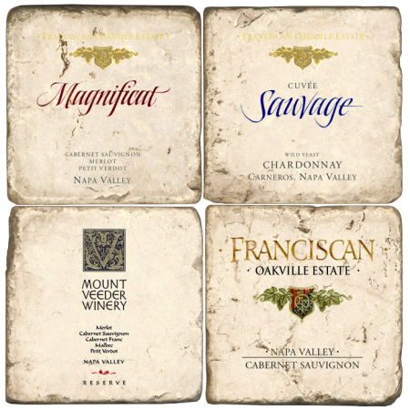 California Wine Coasters I (set of 4)