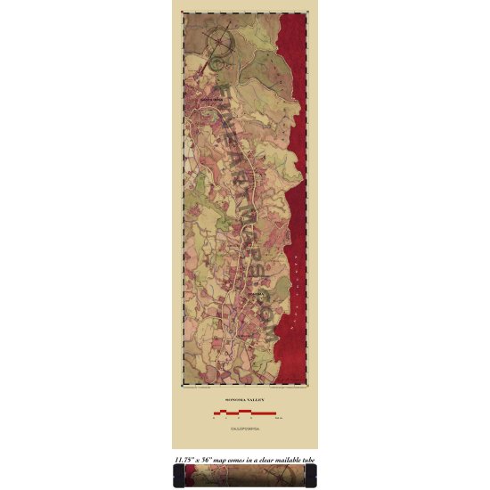 Sonoma Valley Wine Country Map
