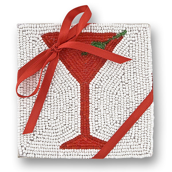 St. Nick's Martini Beaded Coasters