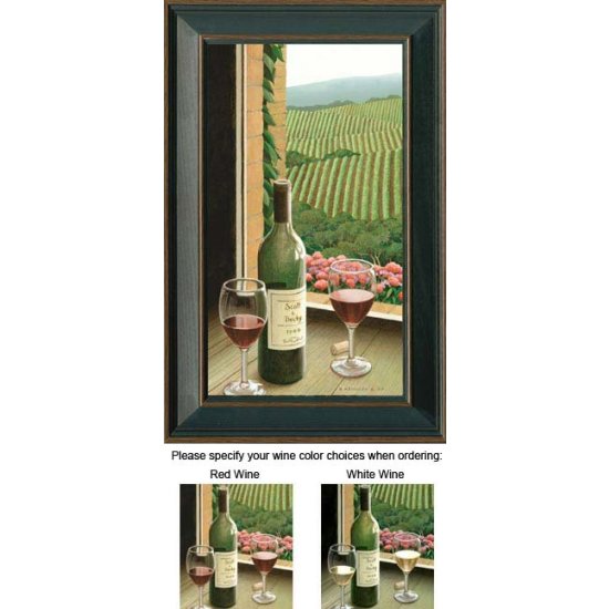 Vineyard Personalized Framed Wine Art Print