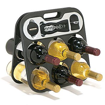 Metrokane The Wine Bar - Wine Rack Gift Set