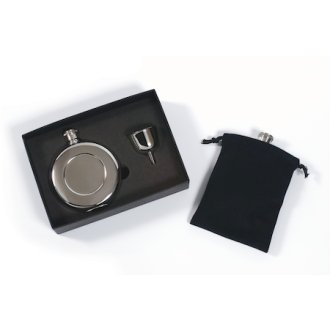 Round Pocket Flask Set