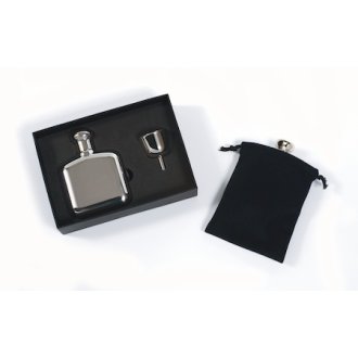 Squire's Flask Set Stainless Steel 4.5 oz