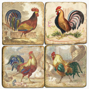 Roosters Drink Coasters