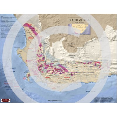 South Africa Wine Regions Map