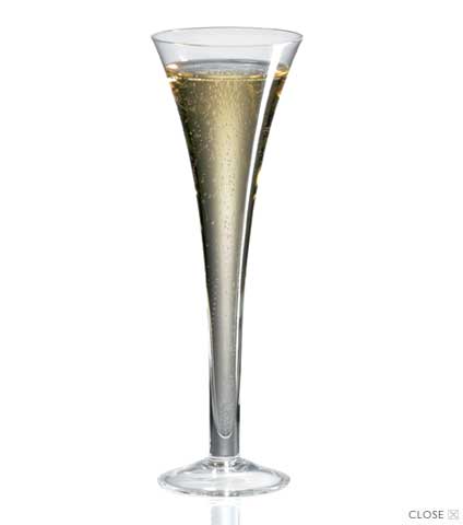 Classics Hollow Stem Crystal Champagne Flutes (Set of 4)