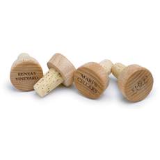 Personalized Wood Bottle Stoppers (set of 4)