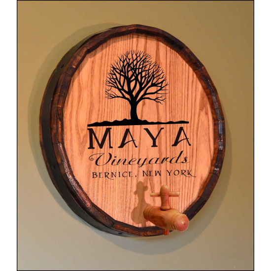 Personalized Tree of Life Quarter Barrel Sign