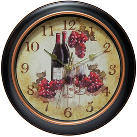 Wine and Grapes Wall Clock
