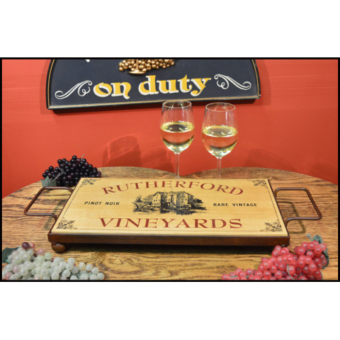 Vineyard Personalized Wood Serving Board