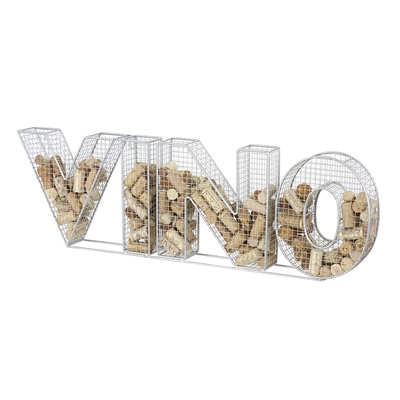 Vino Metal Cork Collector, Silver