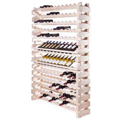 144 Bottle Modular Wall Unit Wine Rack - Natural
