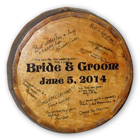 Personalized Wedding Signature Quarter Barrel