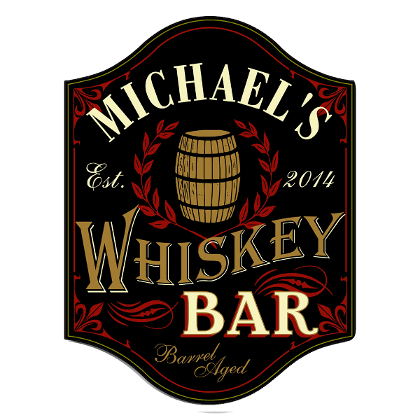 Whiskey Bar Personalized Sign
