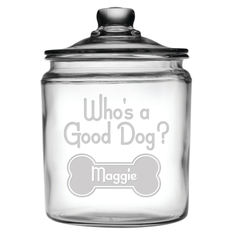 Who's A Good Dog Personalized Treats Jar