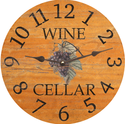 Personalized Wine Barrel Clock