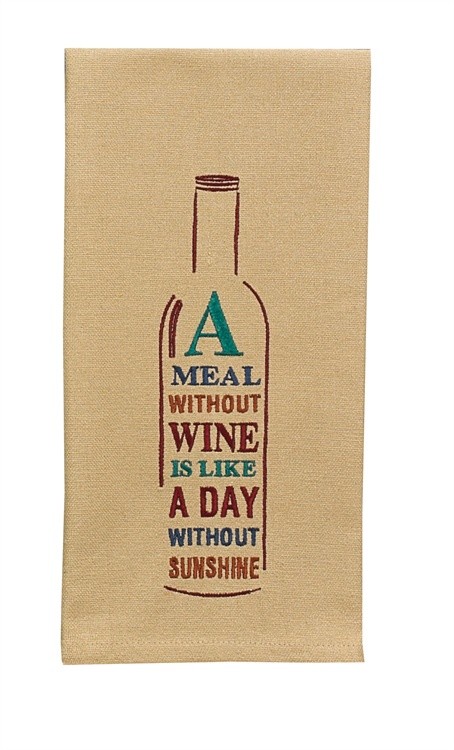 A Meal Without Wine Dishtowel
