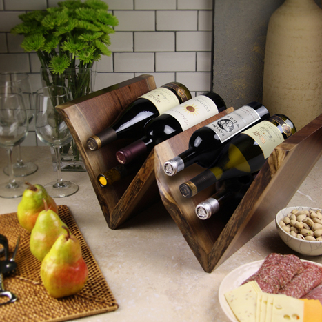Artisan Wood W Wine Rack