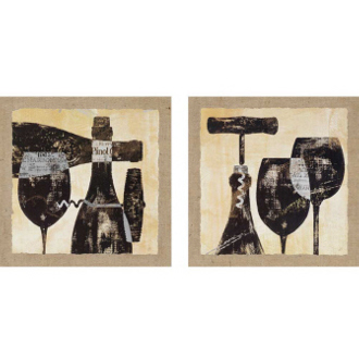 Wine Selection Framed Wall Art (set of 2)