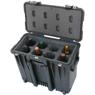 Classic 8 Bottle Wine Suitcase With Wheels