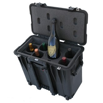 Decanter 5 Pack Wine Suitcase With Wheels