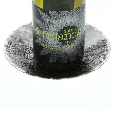 Vineyard Round Wine Bottle Coaster