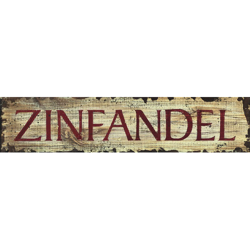 Personalized Zinfandel Wine Sign