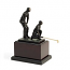 10 Double Golfers with Bronzed Finish on Wood Base