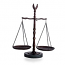 12 1/2 Bronze Finished Scale with Eagle Finial on Green Marble Base