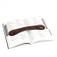 Brown Croco Leather Book Weight