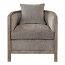 Uttermost Viaggio Gray Chenille Accent Chair