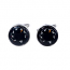 Rhodium Plated Cufflinks with Thermometer