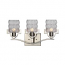 Uttermost Copeman Brushed Nickel 3 Light Vanity Strip