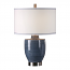 Uttermost Sylvaine Blue-Gray Glaze Lamp
