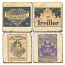 Tumbled Italian Botticino Marble Coasters