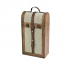 2-Bottle Vintage Trunk Wine Box by Twine
