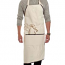 Natural Apron with Charcoal Trim