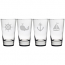 Nautical Icons Etched Hiball Glass Set