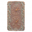 Acanthus Indoor Outdoor Wall Clock & Thermometer , Copper Verdigris