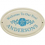 Sand Dollar Ceramic Oval Welcome To Our Pool Plaque