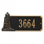 Personalized Lighthouse Rectangle Plaque, Black / Gold