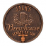 Personalized Oak Barrel Beer Pub Plaque, Oil Rubbed Bronze