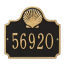 Personalized Conch Plaque, Black / Gold